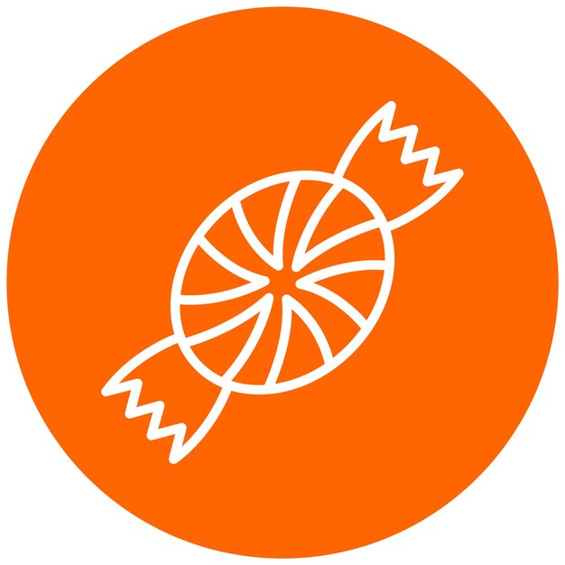 Diseño vectorial de estilo de icono de caramelo