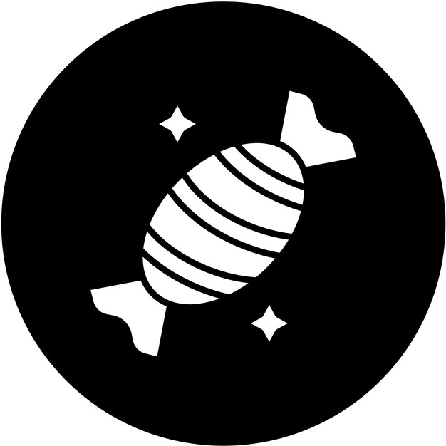 Diseño vectorial de estilo de icono de caramelo