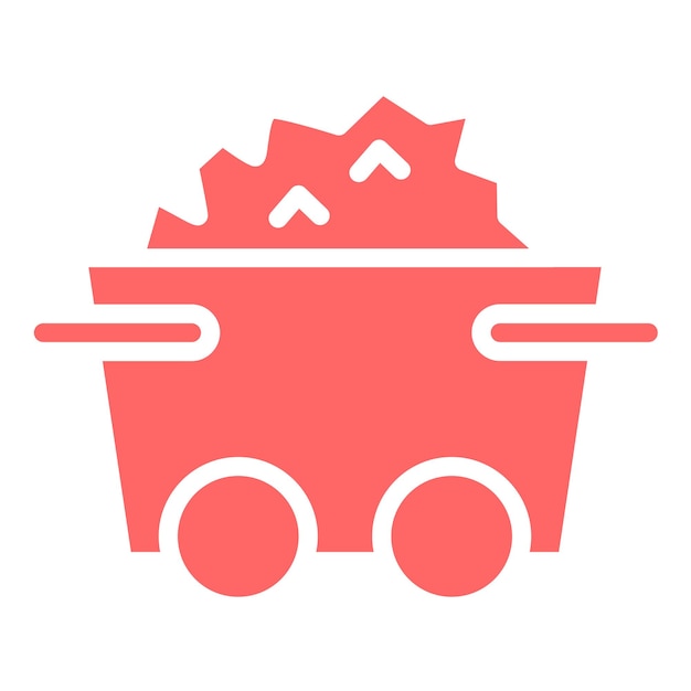 Diseño vectorial Estilo del icono de carbón