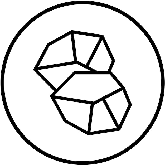 Diseño vectorial Estilo de icono de carbón