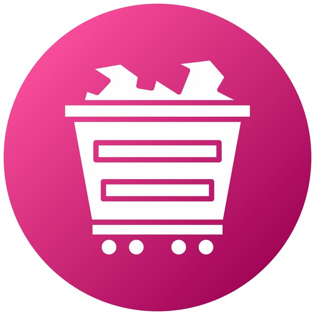 Diseño vectorial Estilo del icono de carbón