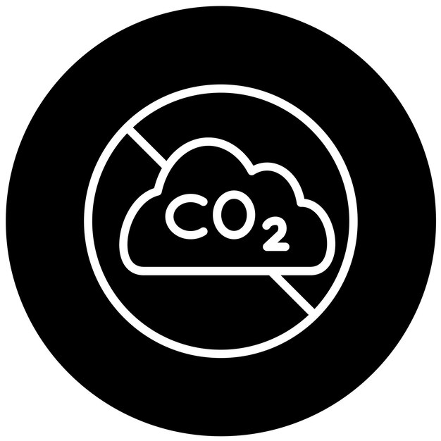 Diseño vectorial Estilo de icono de carbono