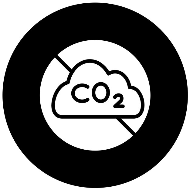 Diseño vectorial Estilo de icono de carbono