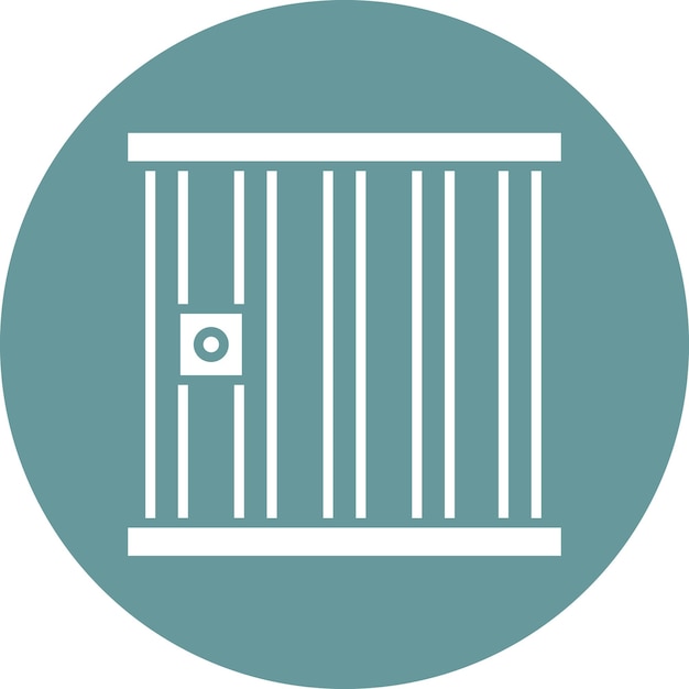 Diseño vectorial Estilo del icono de la cárcel