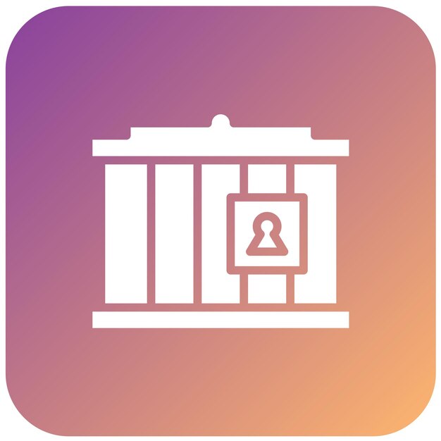 Diseño vectorial Estilo del icono de la cárcel