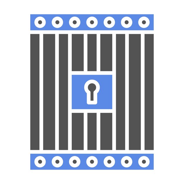 Diseño vectorial Estilo del icono de la cárcel