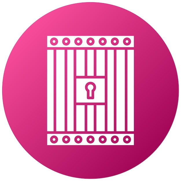 Diseño vectorial Estilo del icono de la cárcel