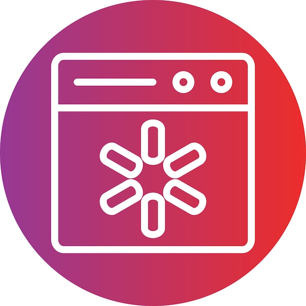 Diseño vectorial Estilo del icono de carga de la web