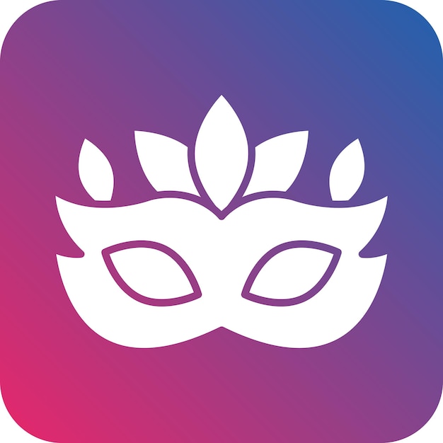 Diseño vectorial de estilo de icono de carnaval