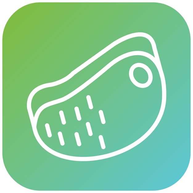 Diseño vectorial de estilo de icono de carne de res