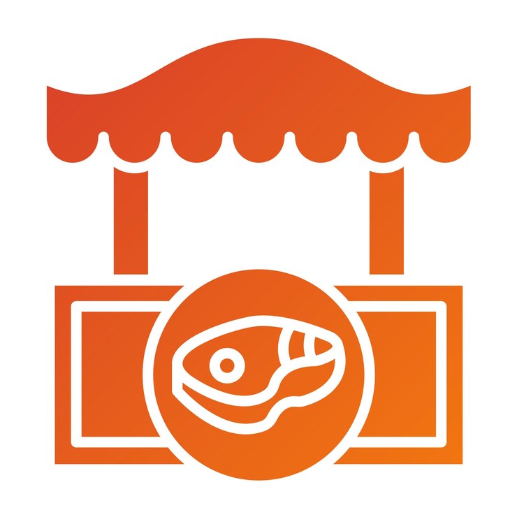 Vector diseño vectorial estilo del icono de la carnicería