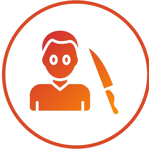 Diseño vectorial Estilo del icono del carnicero
