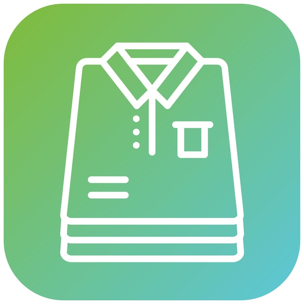 Diseño vectorial Estilo del icono de la carpeta de ropa
