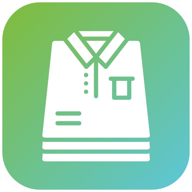 Diseño vectorial Estilo del icono de la carpeta de ropa