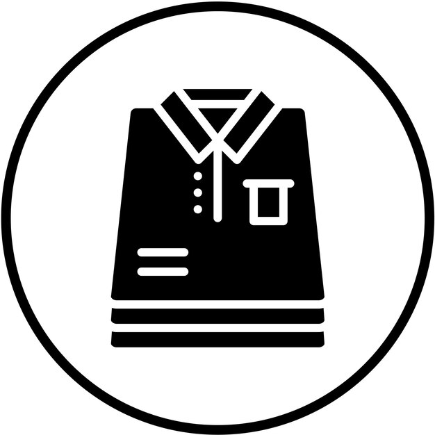 Diseño vectorial Estilo del icono de la carpeta de ropa