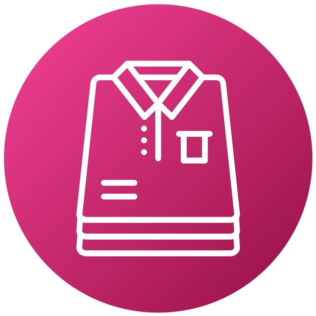 Diseño vectorial Estilo del icono de la carpeta de ropa