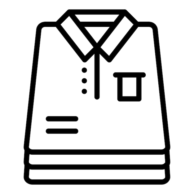 Diseño vectorial Estilo del icono de la carpeta de ropa