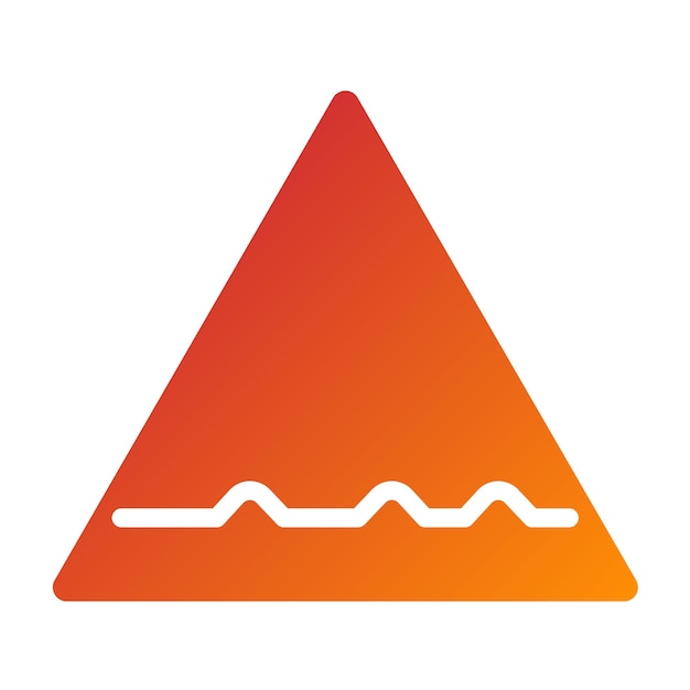 Diseño vectorial de estilo de icono de carretera áspera