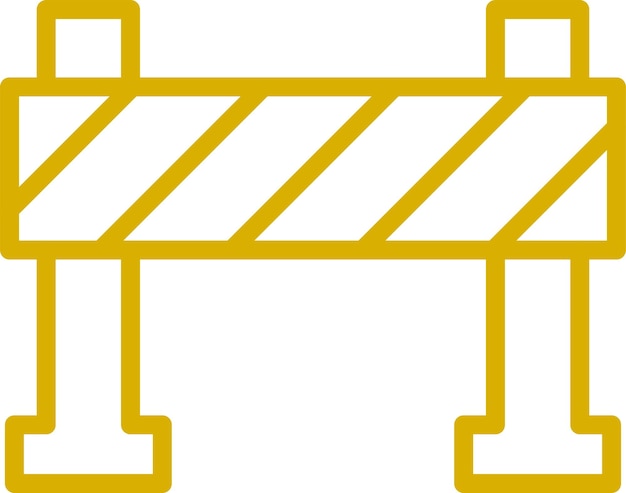 Diseño vectorial Estilo de icono de carretera cerrada