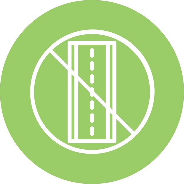 Diseño vectorial Estilo del icono de la carretera sellada