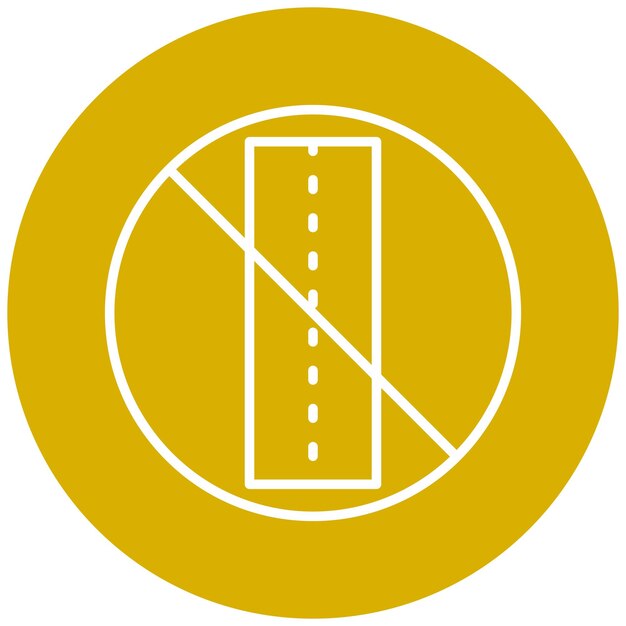 Diseño vectorial Estilo del icono de la carretera sellada