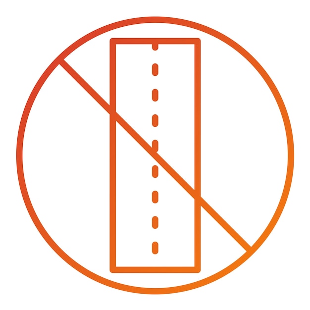Diseño vectorial Estilo del icono de la carretera sellada