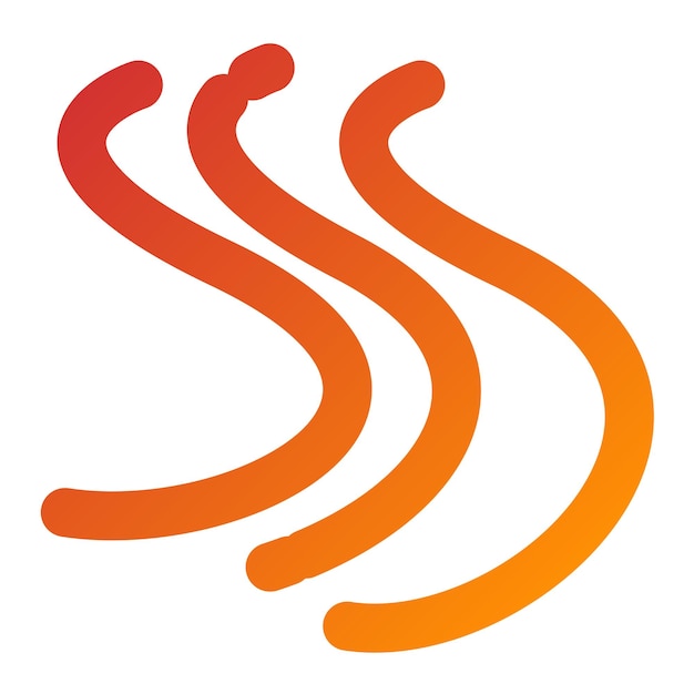 Diseño vectorial Estilo del icono de la carretera sinuosa