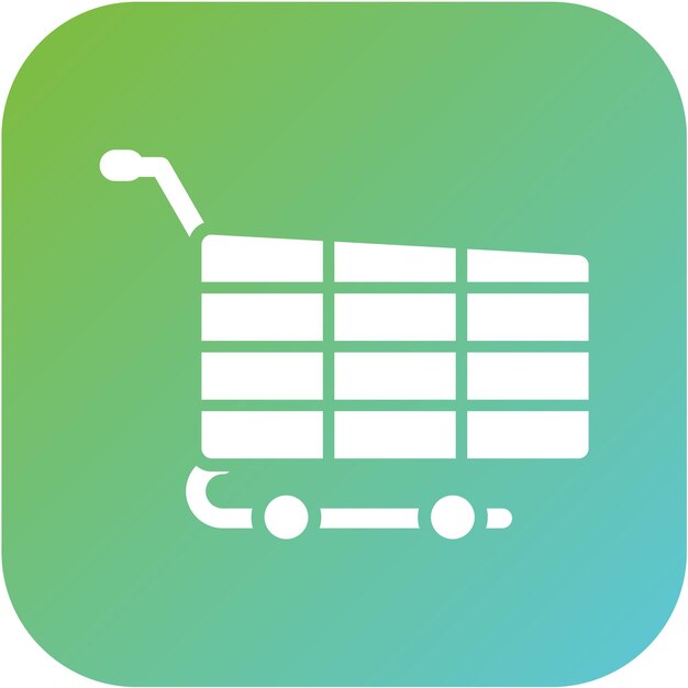 Diseño vectorial Estilo del icono del carrito de compras