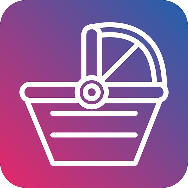 Diseño vectorial Estilo del icono de Carrycot