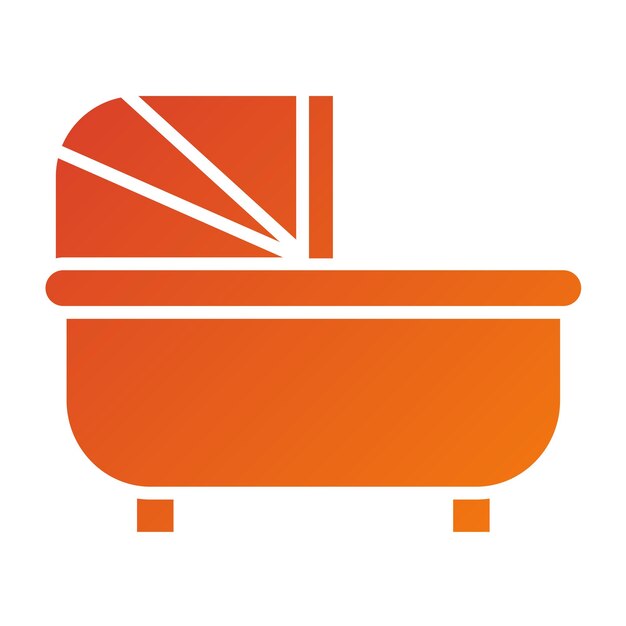 Diseño vectorial Estilo del icono de Carrycot