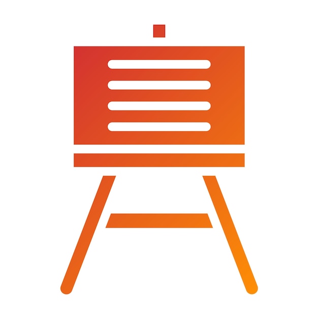 Diseño vectorial El estilo del icono del cartel de contenido