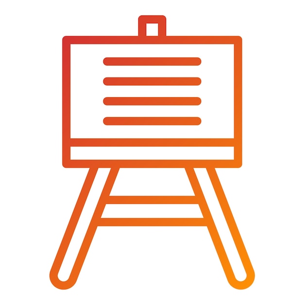 Diseño vectorial El estilo del icono del cartel de contenido