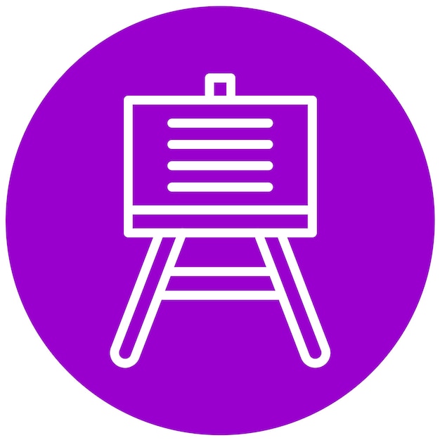Diseño vectorial El estilo del icono del cartel de contenido
