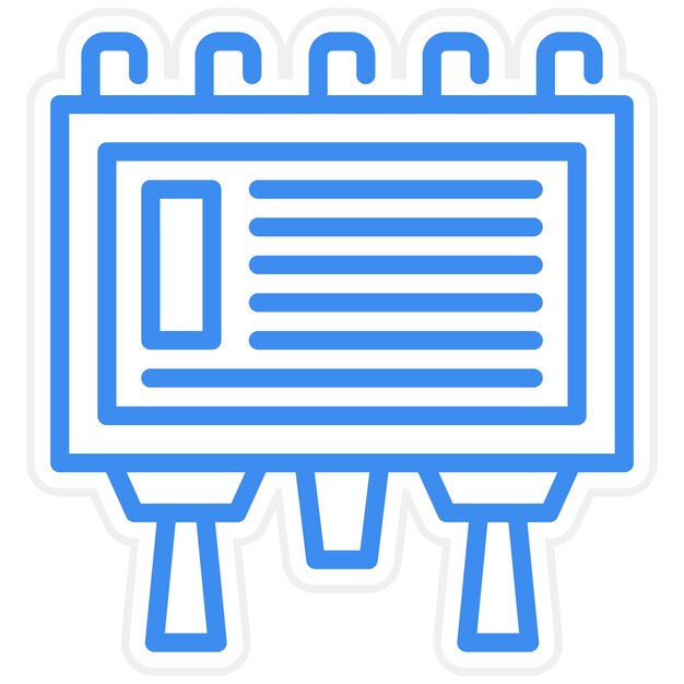 Diseño vectorial Estilo de icono de cartelera