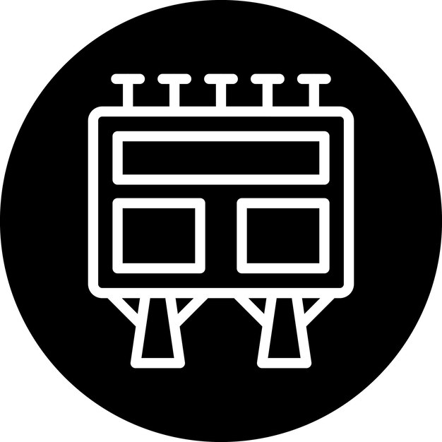 Diseño vectorial Estilo de icono de cartelera
