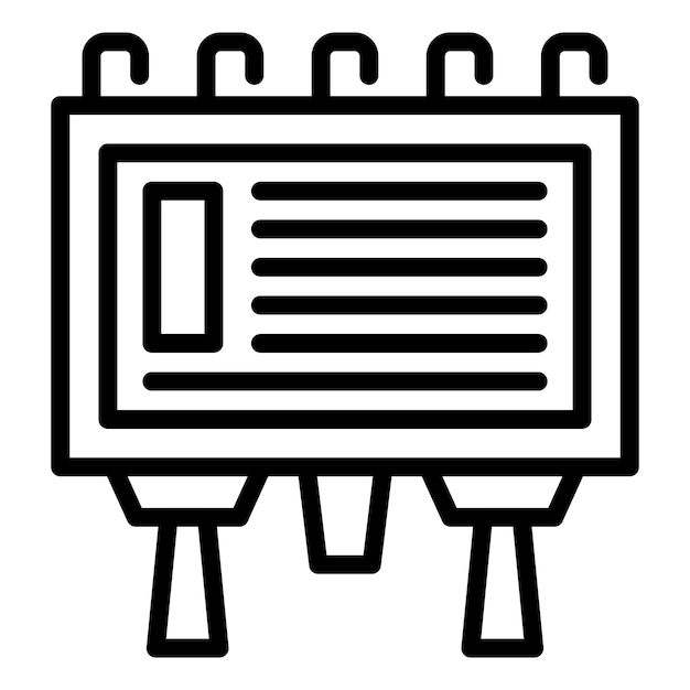 Diseño vectorial Estilo de icono de cartelera