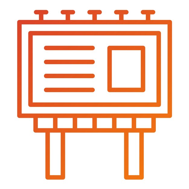 Diseño vectorial Estilo de icono de cartelera