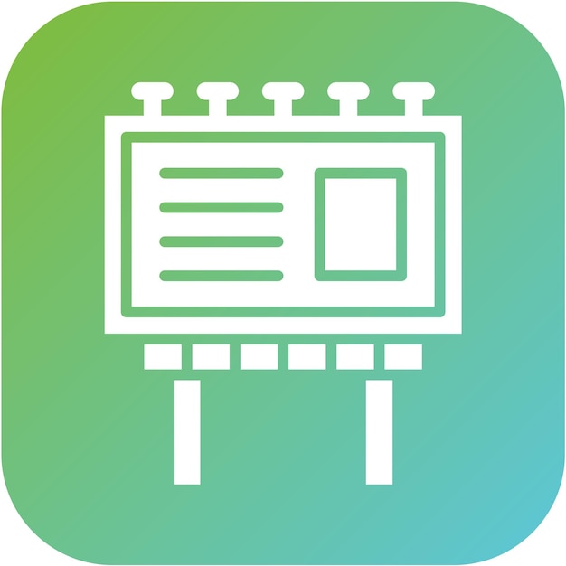 Diseño vectorial Estilo de icono de cartelera