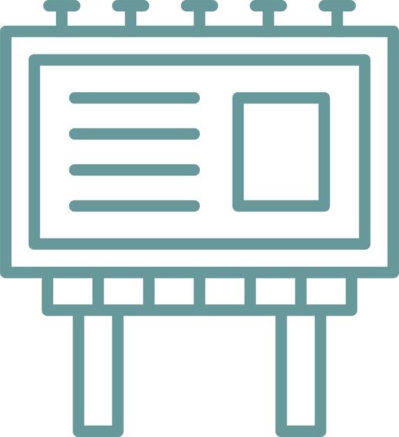 Diseño vectorial Estilo de icono de cartelera