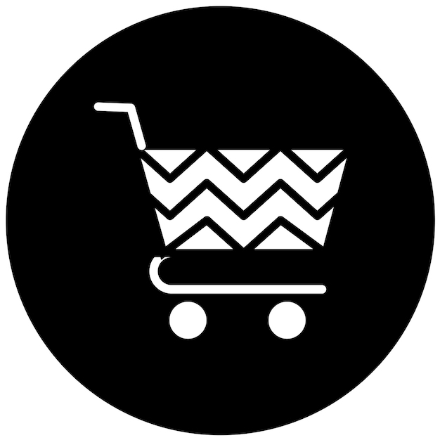 Diseño vectorial del estilo del icono de CartShop