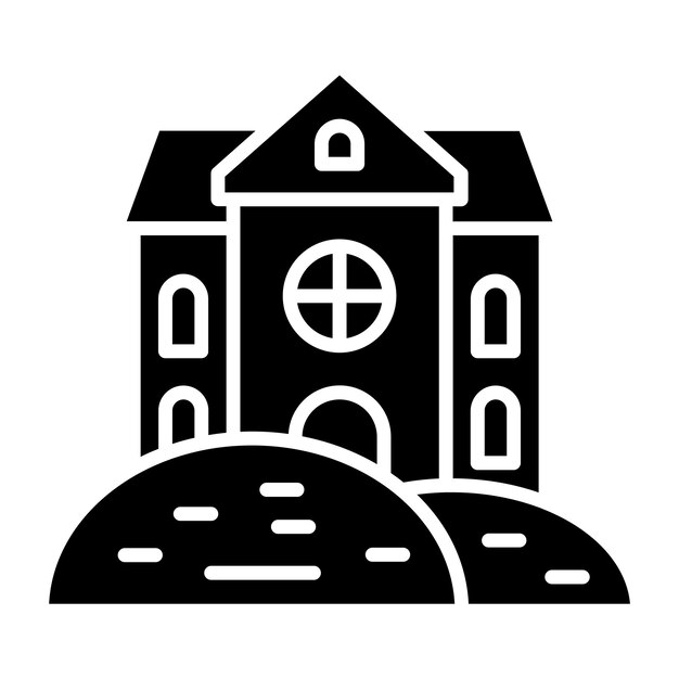 Diseño vectorial Estilo del icono de la Casa del Desierto