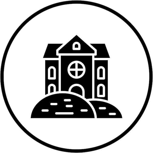 Diseño vectorial Estilo del icono de la Casa del Desierto