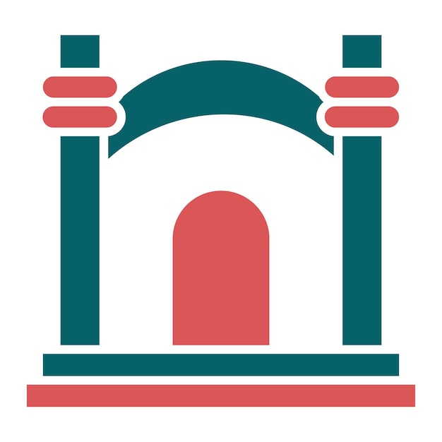 Diseño vectorial Estilo de icono de la casa divertida