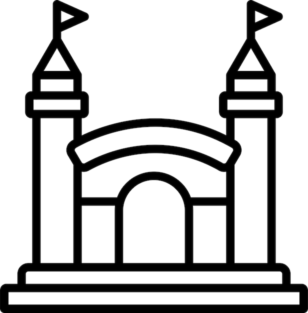 Diseño vectorial Estilo de icono de la casa divertida