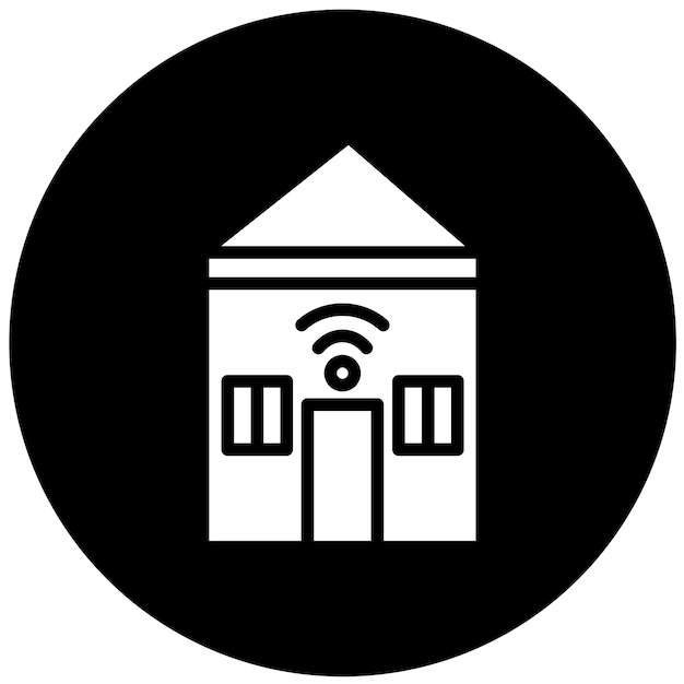 Diseño vectorial Estilo de icono de casa inteligente