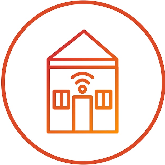 Diseño vectorial Estilo de icono de casa inteligente