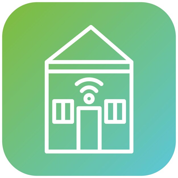 Diseño vectorial Estilo de icono de casa inteligente