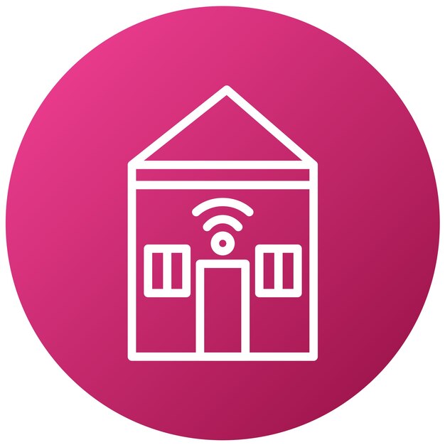 Diseño vectorial Estilo de icono de casa inteligente