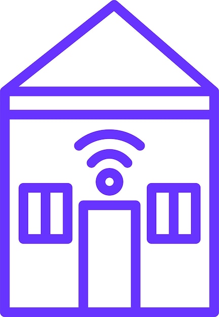 Diseño vectorial Estilo de icono de casa inteligente