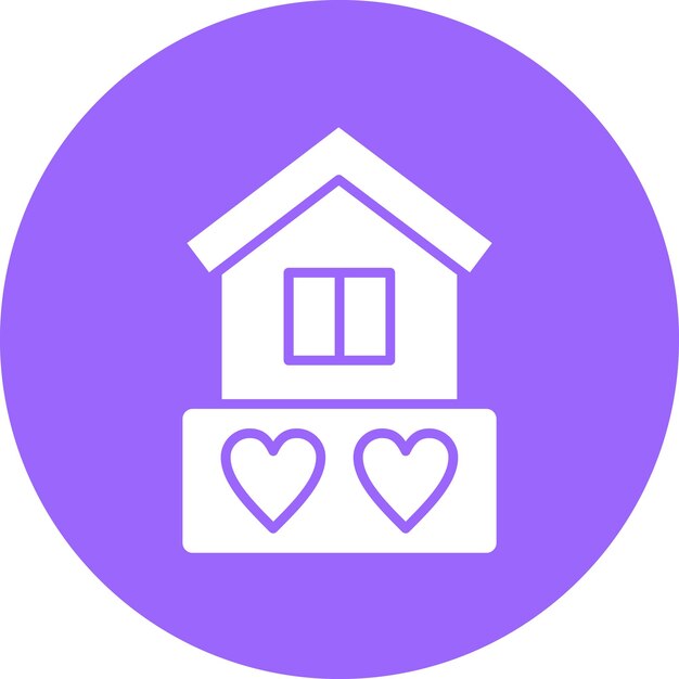 Diseño vectorial Estilo del icono de la casa de los sueños